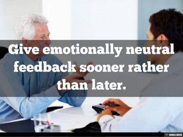 RT @SlideShare: How to give effective feedback, vi…