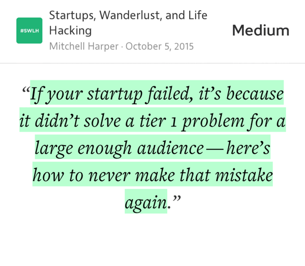 “If your startup failed, it’s because it didn’t so…